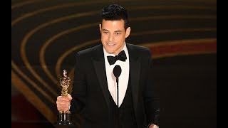 Watch Rami Malek pay tribute to Freddie Mercury [upl. by Ecilegna]