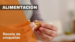 Receta de croquetas con sobras de pollo [upl. by Nyrak]