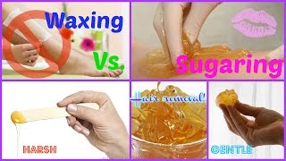 Sugaring Vs Waxing Hair removal  Artistrbychelsea [upl. by Chaddie]