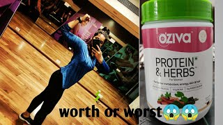 OZIVA protein honest review oziva protein amp herbs womens special for fat weight loss ✌ [upl. by Isej]