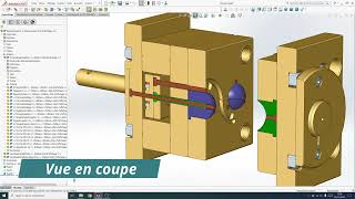 2  Conception d’outillage  Un moule d’injection plastique 2 empreintes [upl. by Hirai]