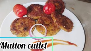 Mutton Cutlet Mangsher ChopMutton keema CutletEasy homemade recipes [upl. by Ennahtur788]