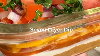 Seven Layer Dip  Party Appetizers casouthernbelle [upl. by Acsehcnarf]