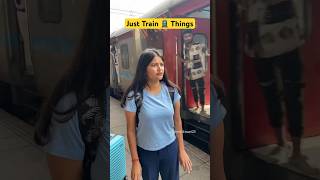 Just train things😜  Mahi Tiwari comedy shorts relatable mahikars [upl. by Tnecniv868]