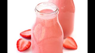 3 Ingredient Strawberry Smoothie Recipe [upl. by Larred916]