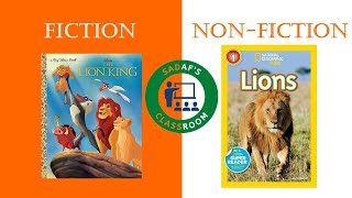 Fiction vs nonfiction  Difference between fiction and nonfiction Sadafs classroom [upl. by Roslyn]