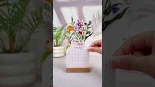 I prepared a floral calendar for myself in 2025 I wish you a happy 2025 Floral calendar Calen [upl. by Chiquia]