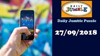 Daily Jumble September 27 2018  Jumble Answers for 09262018 [upl. by Thera]