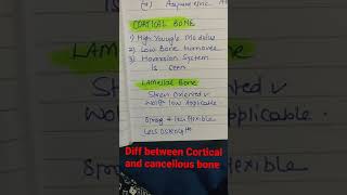 Difference between cortical and cancellous bone [upl. by Hesketh]