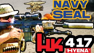 Navy SEAL Battle Rifle  Forgotten HK 417 Hyena gun [upl. by Laurentia]