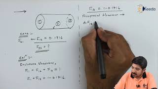 Numerical 1 On Shape Factor  Radiation Heat Transfer  Heat Transfer [upl. by Alexi]