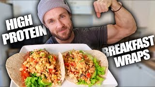 High Protein Breakfast Wraps VEGAN [upl. by Northrup]