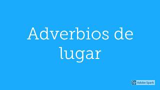 Adverbios de lugar [upl. by Mervin]