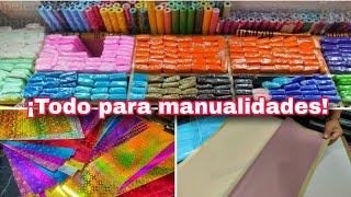 😱Papel CoreanoPapel China💀 TODO PARA MANUALIDADES 🥰PAPELERA SUPER ECONÓMICA🤩Mesones CDMX😁 [upl. by Stesha123]