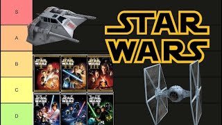 Ranking EVERY Star Wars Starfighter from the Original Trilogy AND the Prequel Trilogy [upl. by Oralie]