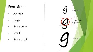 Basics Of Graphology Part 2  Size [upl. by Auhsoj980]