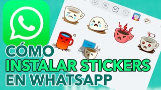 Cómo instalar stickers en WhatsApp [upl. by Ennaerb]