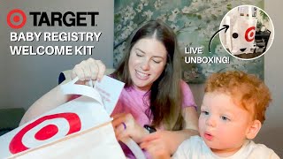 Target Baby Registry Welcome Kit  Free Baby Stuff 2021  VLOGMAS DAY 2 [upl. by Kirsti644]