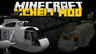 Minecraft MCHeli Mod Helicopters Planes Passenger Planes amp MORE Mod Showcase [upl. by Pegma]