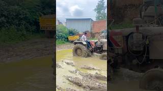 💪Eicher 242 Dangerous Tractor offroading 😱eicher242 tractorstunt nishudeswal tractor shorts [upl. by Atteugram436]