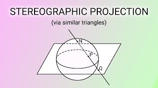 Stereographic Projection Tutorial Using Similar Triangles [upl. by Nirroc935]