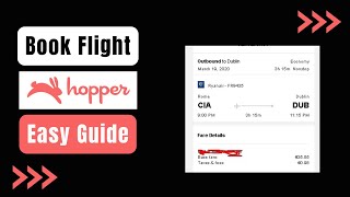 How to Book Flight on Hopper App [upl. by Anail]