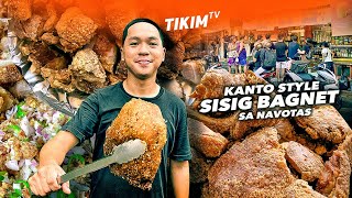 CRISPY SISIG BAGNET sa NAVOTAS SOLD OUT Everyday  SISIG NI MUTIK Story  TIKIM TV [upl. by Opiak]