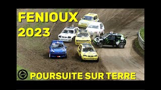 Poursuite sur Terre  Fenioux 2023 UFOLEP Autos amp Monos Crash amp Show [upl. by Nennahs]