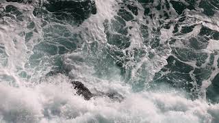 Slow Motion Sea Waves Background 4K Free stock footage [upl. by Otha334]