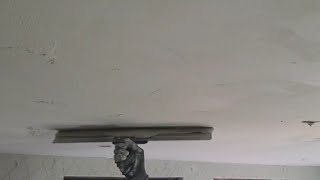 plafond stucadoren met KNAUF MP75 OF GEELBAND op een verlaagd plafond van gipsplaten [upl. by Yelnik615]