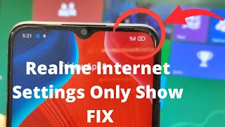 Realme C21y C11 C25 Internet Settings  Realme Internet Show But Not Working Fix [upl. by Chapen]