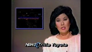 KNBC LA Nightside News April 17 1984 Complete Broadcast [upl. by Ellehcyt]