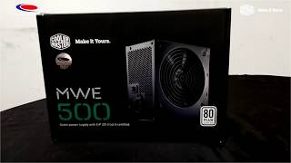 Unboxing amp Load Testing  Cooler Master MWE 500W 80Plus 230V EU [upl. by Lindgren617]