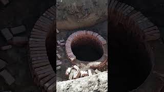 Septic tank brick installation process Good tools and machinery make work more faster [upl. by Aduhey]