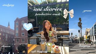 USC vlog uni diaries 🍵 new semester first week of classes cafe hopping studying friends [upl. by Higgins]