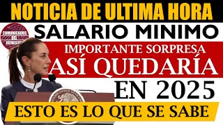 💥🚨 ¡TREMENDA NOTICIA 📢👉 Adultos Mayores ASÍ QUEDARÍA el SALARIO MÍNIMO con el NUEVO AUMENTO 💸✅ [upl. by Adian]