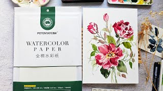 New Potentate Watercolor Paper Review Is this a good alternative to expensive brands [upl. by Laris]