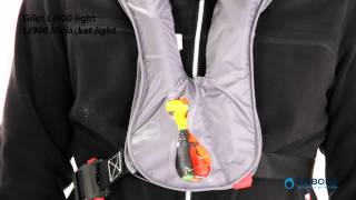 Gilet autogonflant LJ900 150 N GILET LJ 900 LIGHT  LJ900 150N light life vest [upl. by Nigen115]