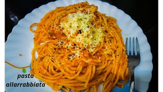 pasta in red sauce pasta allarrabbiata tomato sauce pasta best spaghetti recipe [upl. by Samalla]