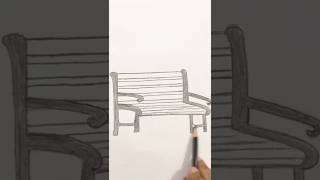 Bench drawing for beginners drawing art scketch shot [upl. by Wearing]