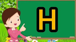 Letter H  lesson H  preschool learning  kids education alphabets  little learners [upl. by Eadith]