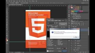 Convert PSD to HTML Website  Your First Export [upl. by Minardi]