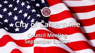 Cartersville City Council 9 5 24 [upl. by Alain]