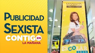 Denuncian hipersexualización de niña en publicidad de calcetines  Contigo en La Mañana [upl. by Aihtak]