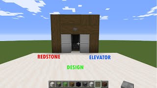 Redstone Elevator Design  MINECRAFT   All in 1 GAMER [upl. by Ojyllek]