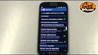 TIP Cómo permitir la instalación de apps con origen desconocido en Galaxy S4 [upl. by Adnorehs]