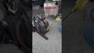 This lawn care company uses no gas cans luckylandscaping shorts [upl. by Ytsihc]