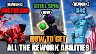 AUT How to get the NEW Steel Spin Nocturnus and D4C Ability  A Universal Time Roblox [upl. by Tybie862]