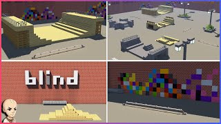 Minecraft  10 Skate Park Build Ideas [upl. by Manas424]