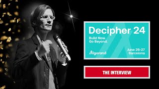 Algorand Decipher Barcelona 2024  The Interview  Folks Finance with Benedetto Biondi [upl. by Lerej]